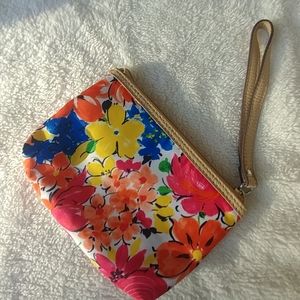 Small floral wristlet